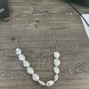 Womens silver necklace